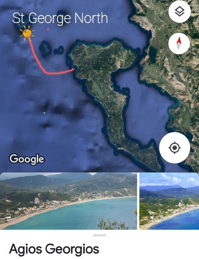 Appartamento Corfu Escape Five Agios Georgios Pagon Esterno foto